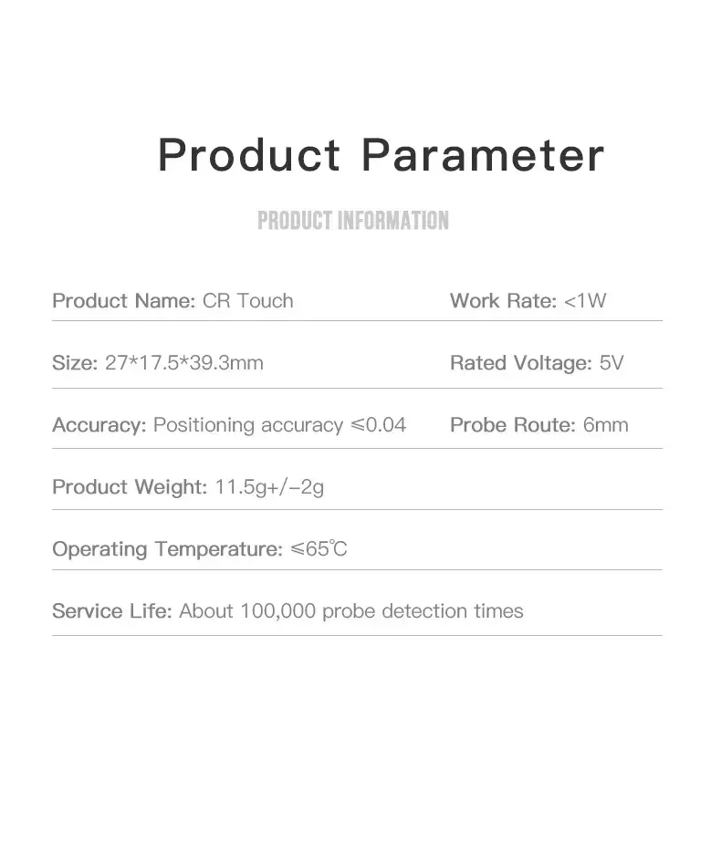Cr Touch Sensor mit Halterung für Ender 3 Pro