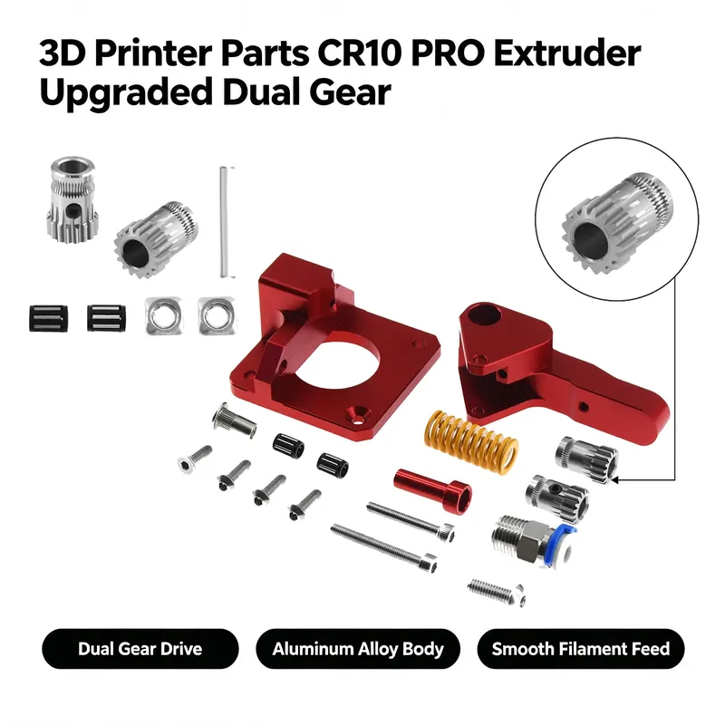 CR10 PRO Extruder Dual-Getriebe-MK8 Aluminium-Extruder
