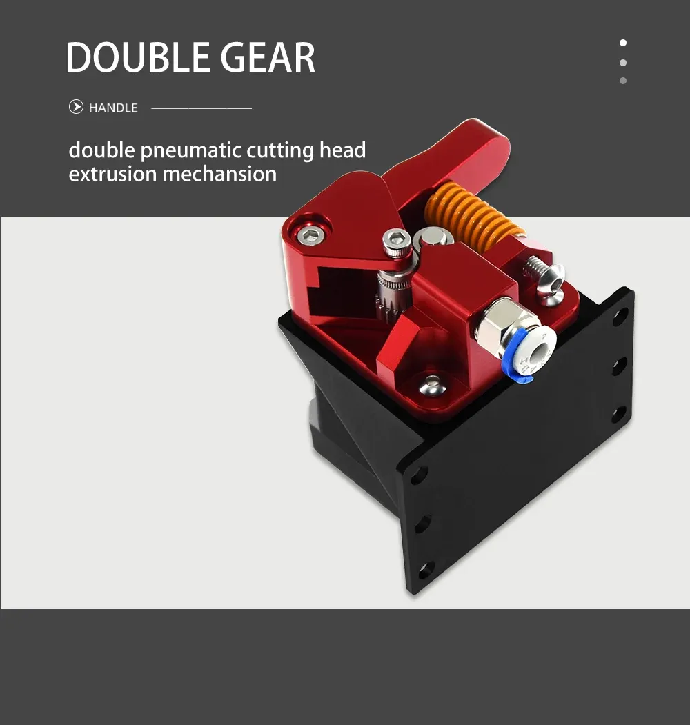 CR10 PRO Extruder Dual-Getriebe-MK8 Aluminium-Extruder
