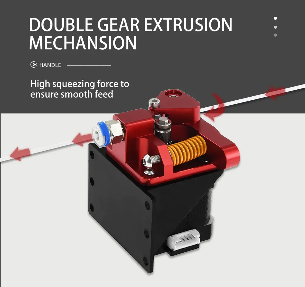 CR10 PRO Extruder Dual-Getriebe-MK8 Aluminium-Extruder