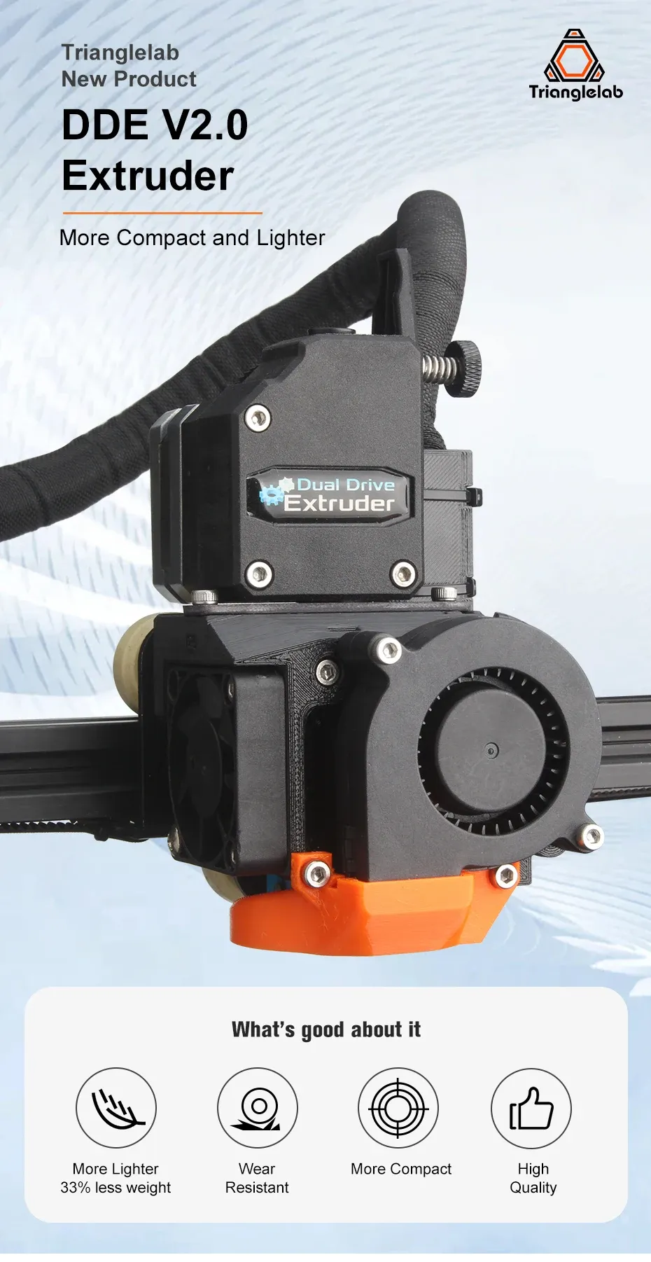 DDE V2 Direktantrieb-Extruder-Upgrade für Creality Ender-3 CR10 Serie