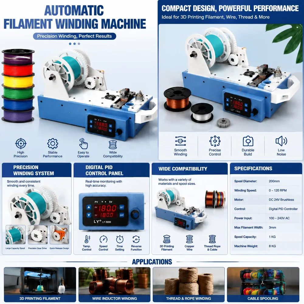Desktop-Extruder für PET-Filament-Herstellung aus Flaschen