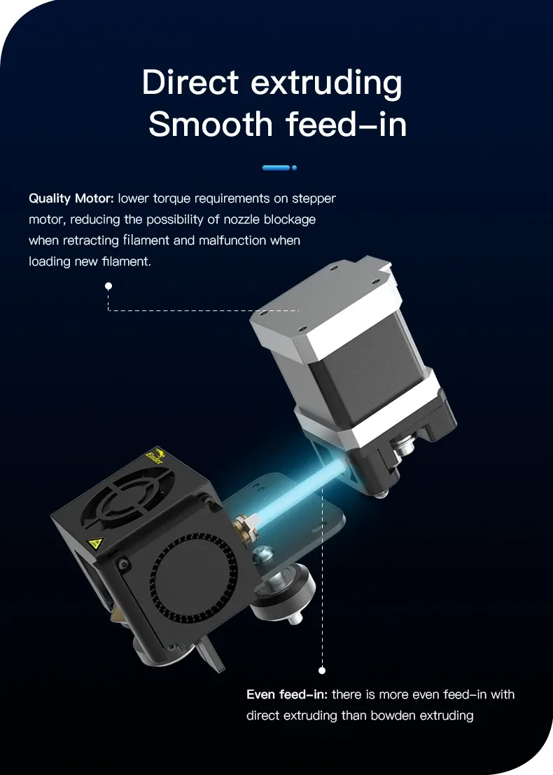 Direct Drive Extruder-Kit für Ender 3 mit montiertem Hotend