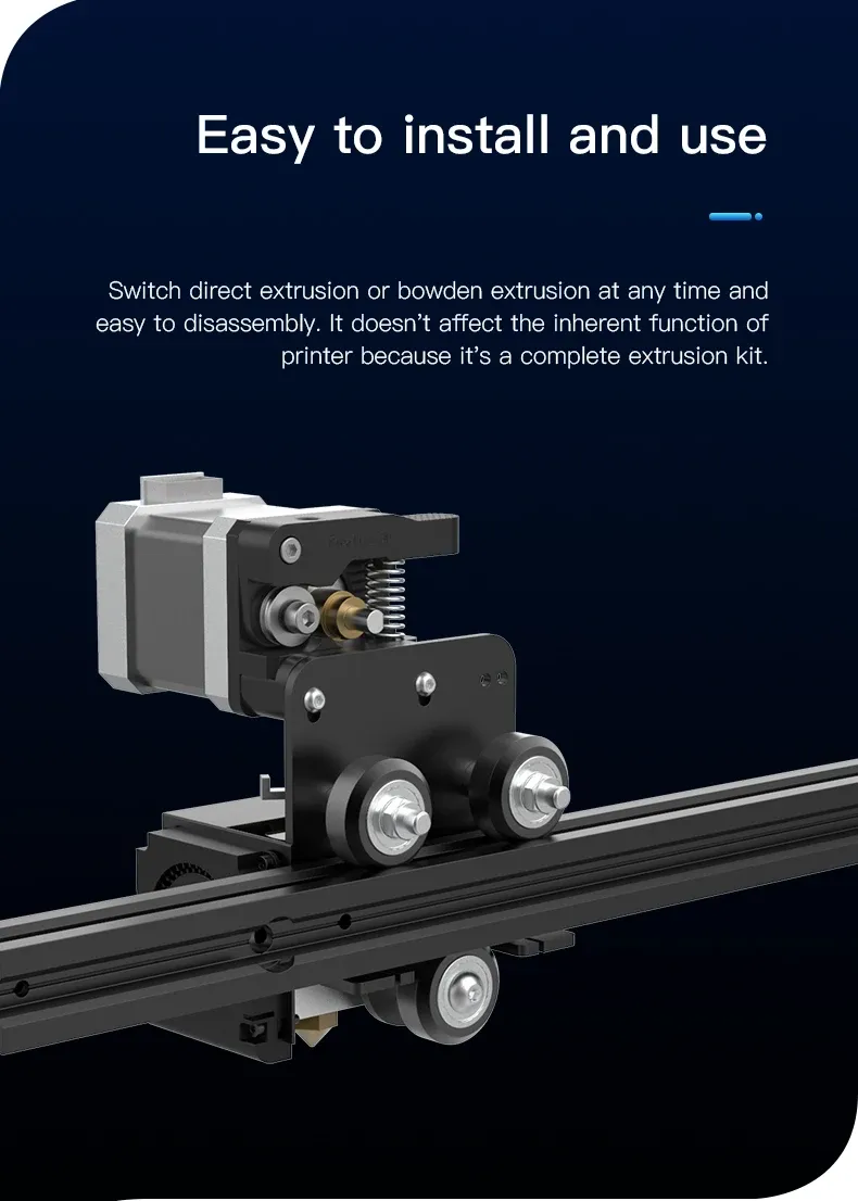 Direct Drive Extruder-Kit für Ender 3 mit montiertem Hotend