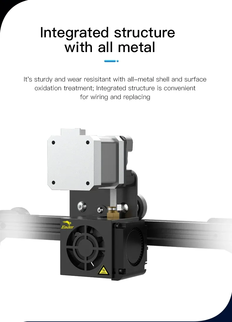 Direct Drive Extruder-Kit für Ender 3 mit montiertem Hotend