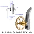 DLC-Zahnradsatz aus gehärtetem Stahl für Bambu Lab P2S P1S X1C A1 – Farbe For A1 A1mini