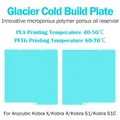 Druckplatte PEI Chameleon für Anycubic Kobra 4 – Farbe Glacier Cold Plate