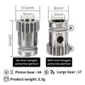 Dual Drive Gear Extruder Kit gehärteter Stahl für BMG Prusa – 4