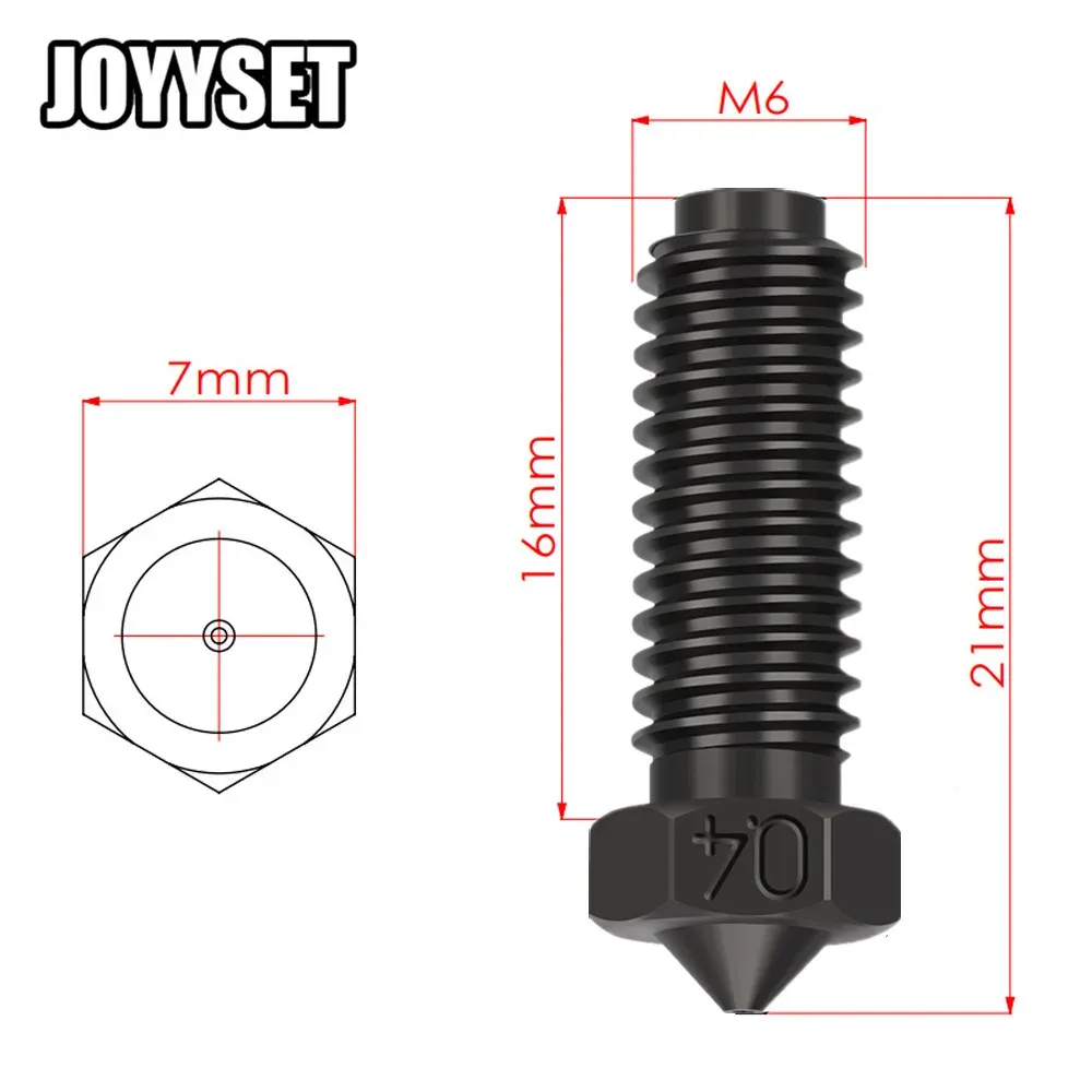 Düse 0,2-1,0 mm aus Stahl/Messing für Kobra 2