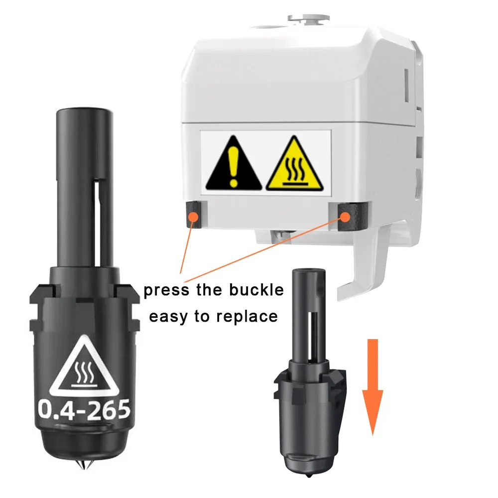 Düse 0,25 bis 0,6 mm für Flashforge Adventurer 3/4 Serie