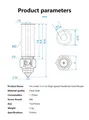Düse aus gehärtetem Stahl 0,2 bis 1,0 mm für Ender 3 V3 SE – 4