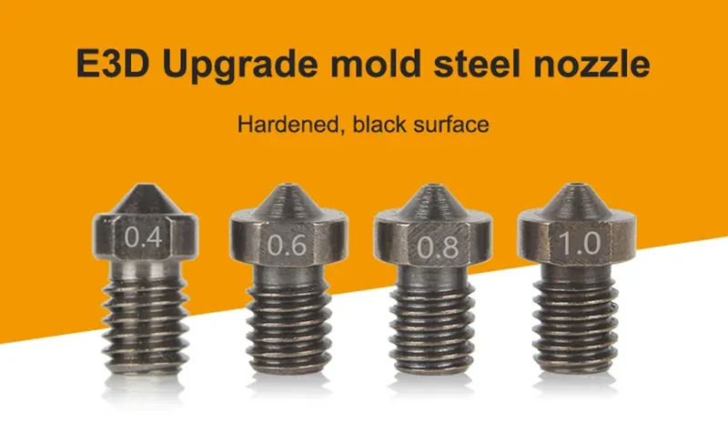 Düse aus gehärtetem Stahl V6 0,4 bis 1,0 mm für 3D-Drucker