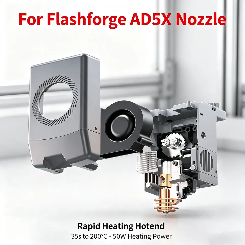 Düse Bimetall gehärtete Stahldüse 0,2 bis 0,8 mm für FlashForge AD5X