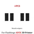 Düse Bimetall gehärtete Stahldüse 0,2 bis 0,8 mm für FlashForge AD5X – Farbe 4xNozzle brush