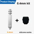 Düse Bimetall gehärtete Stahldüse 0,25 bis 0,8 mm für Anycubic Kobra – Farbe 0.4mm kit