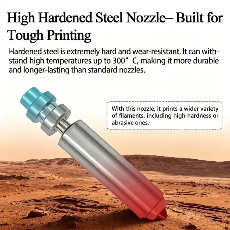 Düse Bimetall gehärtete Stahldüse 0,25 bis 0,8 mm für Anycubic Kobra