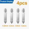 Düse Bimetall gehärtete Stahldüse 0,25 bis 0,8 mm für Anycubic Kobra – Farbe 4pcs