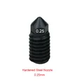 Düse Bimetall gehärtete Stahldüse 0,25 bis 0,8 mm für Flashforge AD5X – Farbe 0.25mm steel nozzle