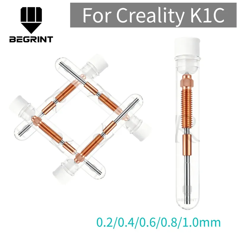 Düse gehärtete Stahldüse 0,2 bis 0,8 mm für Creality K1 K1C