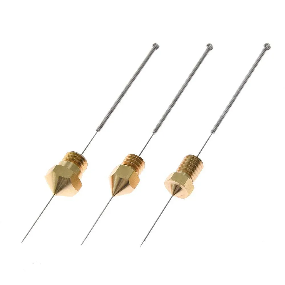 Düse Reinigungsnadel Edelstahl 0,2 bis 0,4 mm 10er Set