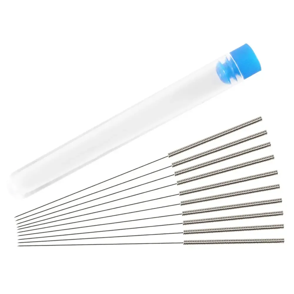 Düse Reinigungsnadel Edelstahl 0,2 bis 1,0 mm 10er Set