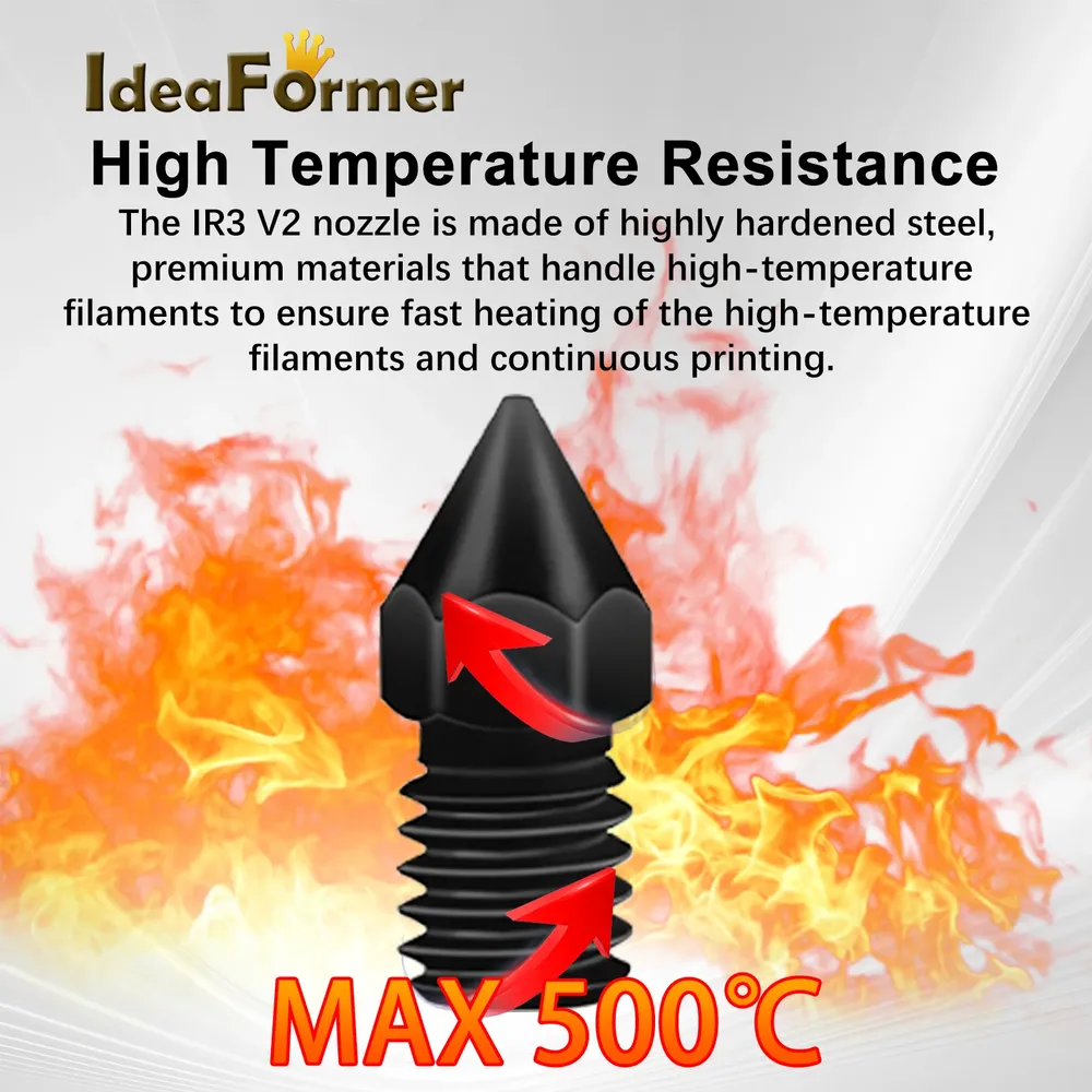 Düsen gehärtete Stahldüse 0,4 bis 0,8 mm für IdeaFormer IR3 V2