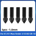 Düsen-Set gehärtete Stahldüse 0,2 bis 1,2 mm für Creality Ender 3 V3 KE – Farbe K1-5PCS-1.0MM
