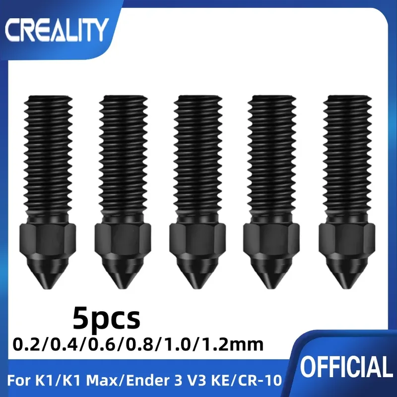 Düsen-Set gehärtete Stahldüse 0,2 bis 1,2 mm für Creality Ender 3 V3 KE