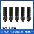 Düsen-Set gehärtete Stahldüse 0,2 bis 1,2 mm für Creality Ender 3 V3 KE – Farbe K1-5PCS-1.2MM