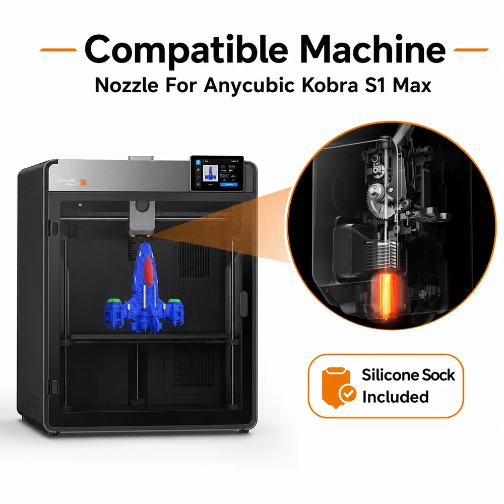 Düsen-Set gehärtete Stahldüse für S1 Max 3D-Drucker