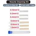 Düsenreinigungs-Nadel-Set Edelstahl 0,15 bis 1,0 mm – Farbe Mix Size 12pcs