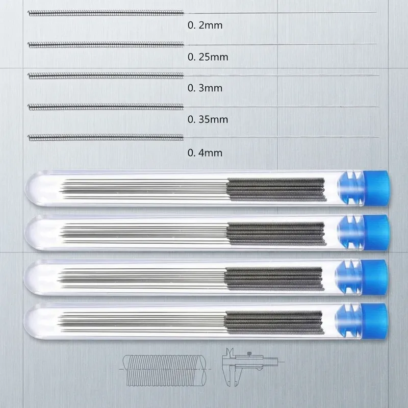 Düsenreinigungsnadeln Edelstahl 0,15-0,4mm 50 Stück