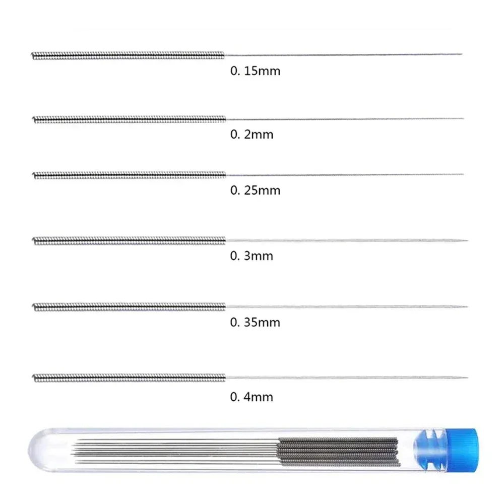 Düsenreinigungsnadeln Edelstahl 0,15-0,4mm 50 Stück