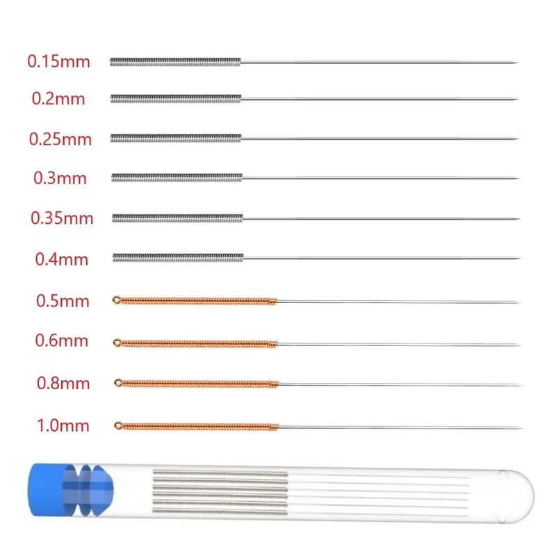 Düsenreinigungsnadeln Edelstahl 0,15 bis 1,0 mm
