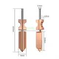 Düsensatz gehärteter Stahl für Flashforge AD5X 0,25 bis 0,8 mm – 5