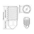 Düsenset aus gehärtetem Stahl 0,2-0,8 mm für A1/P2S – 6