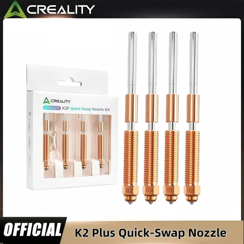 Düsenset aus gehärtetem Stahl 0,2 bis 1,0 mm für Creality K2 Plus