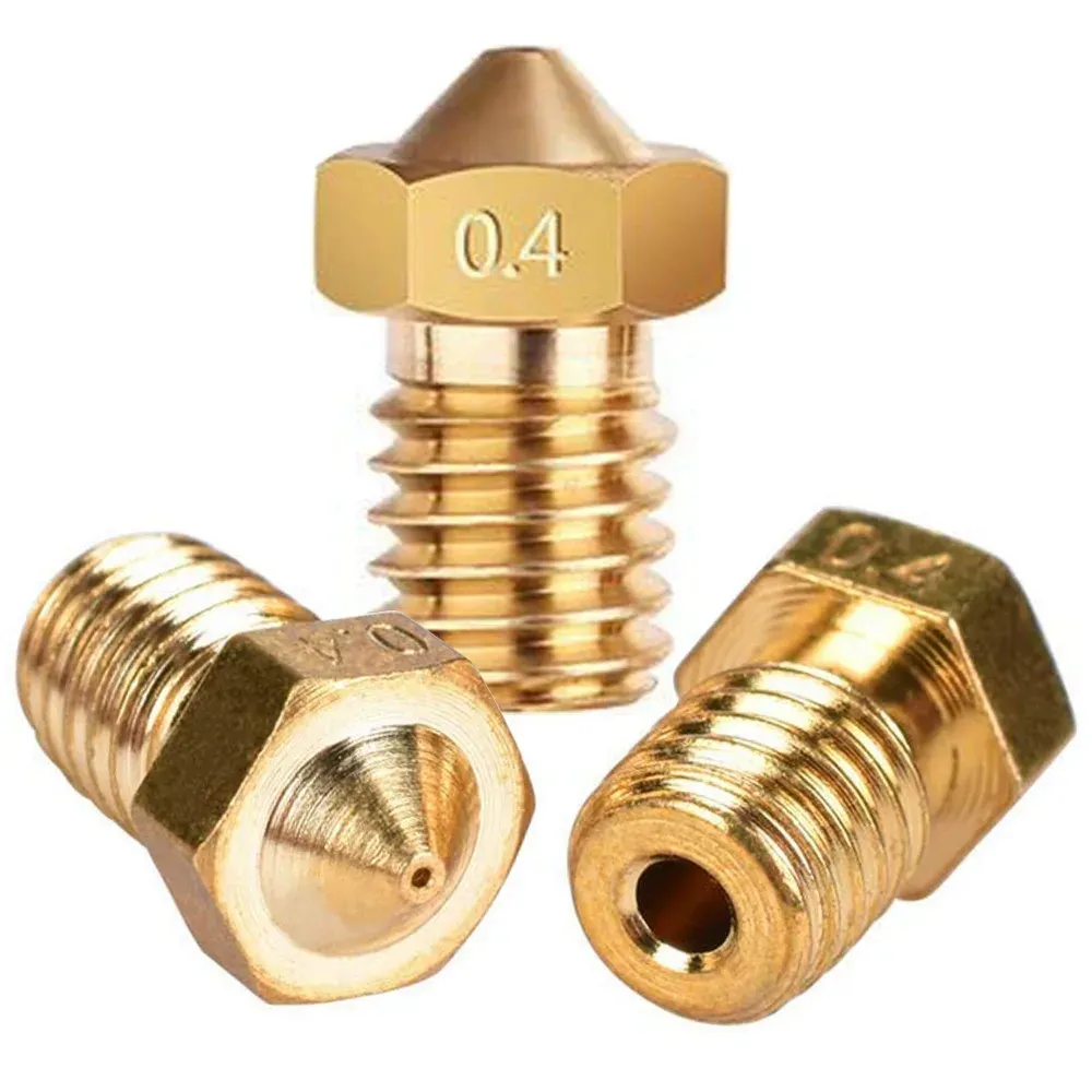 E3D Düse Messing M6 für 1,75 mm Filament 0,2 bis 1,0 mm 20er Set