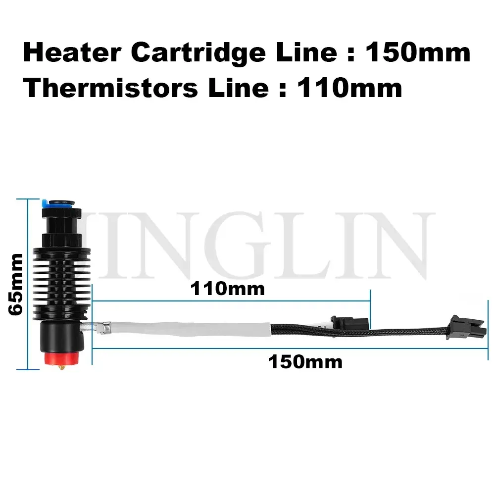 E3D REVO Hotend Kit mit Keramik Heizkern Thermistor