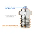 E3D V6 Bimetall-Düse 0,4 bis 0,8 mm für V6/V5 Hotend – 2