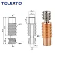 E3D V6 Bimetall Heatbreak Titan Kupfer für Ender3 CR10S CR6 SE Hotend – Farbe 1pcs V6 Threaded