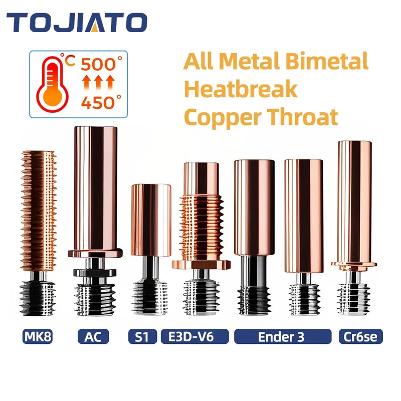 E3D V6 Bimetall Heatbreak Titan Kupfer für Ender3 CR10S CR6 SE Hotend