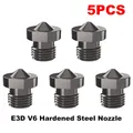 E3D V6 Düse gehärtete Stahldüse 0,2 bis 0,8 mm für Ender 3 Prusa – Farbe 5PCS