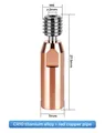 E3D V6 V5 Bi-Metall Heatbreak Kupferbeschichtete MK8 Throats – 4