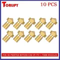 E3D V6 V5 Düse Messing für 1,75 mm Filament 0,1 bis 0,4 mm – Farbe 10Pcs