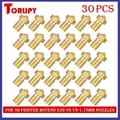 E3D V6 V5 Düse Messing für 1,75 mm Filament 0,1 bis 0,4 mm – Farbe 30Pcs