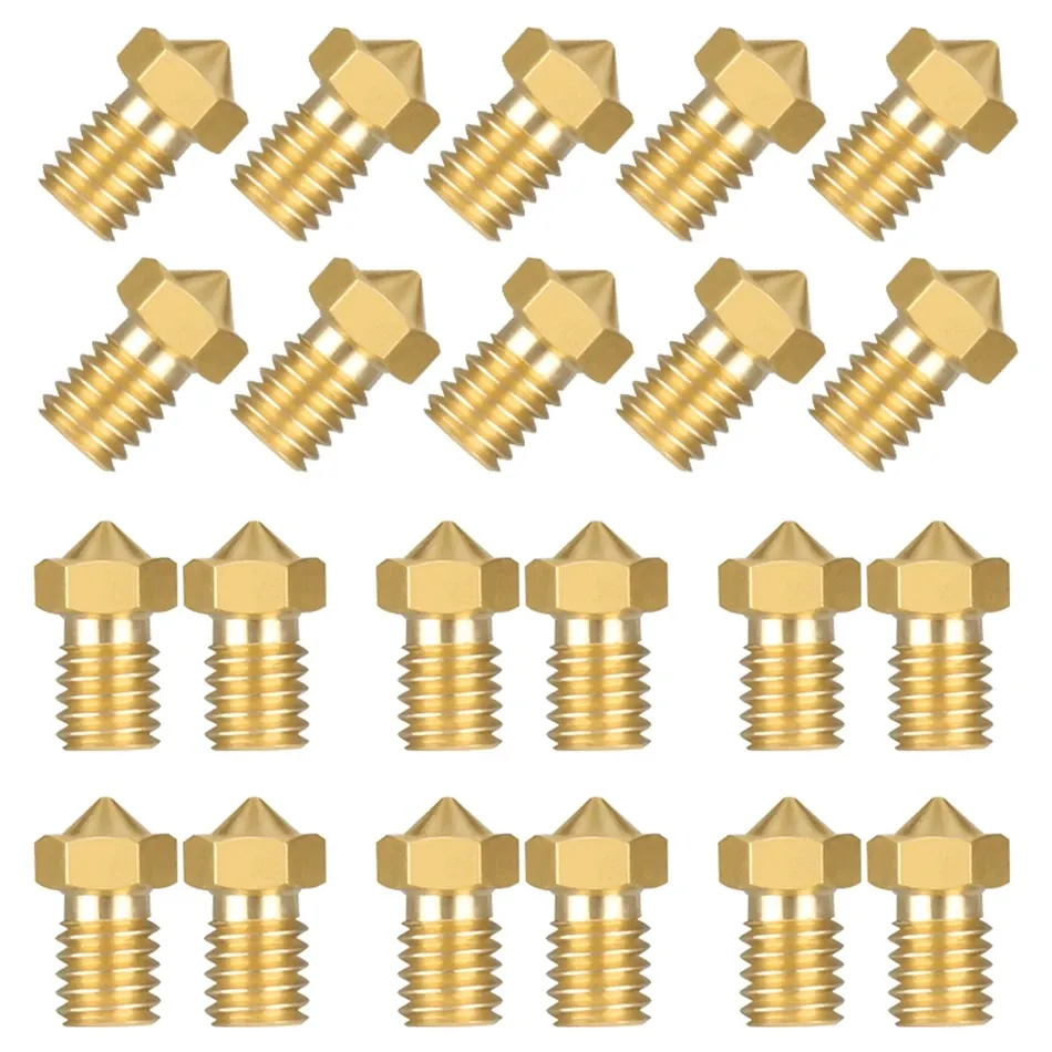 E3D V6 V5 Düse Messing für 1,75 mm Filament 0,1 bis 0,4 mm