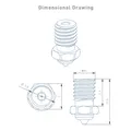 E3DV6 Bimetall-Düse 0,4 bis 0,8 mm für Prusa/Voron Hotend – 6