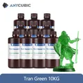 ECO UV-Harz 405nm 10kg geruchsarm pflanzenbasiert – Farbe 10kg Tran Green