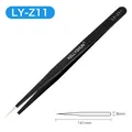 Edelstahl Pinzetten Set Uhrmacher – Pinzettenspitzentyp LY-Z11 black